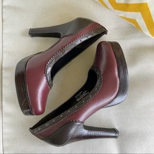 Colin Stuart Burgundy Heels